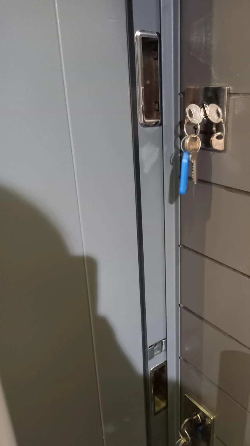 Antrasit Renk Statik Kasalı Desenli Düz Model Daire Kapısı, Çelik Kapı, Villa Kapısı