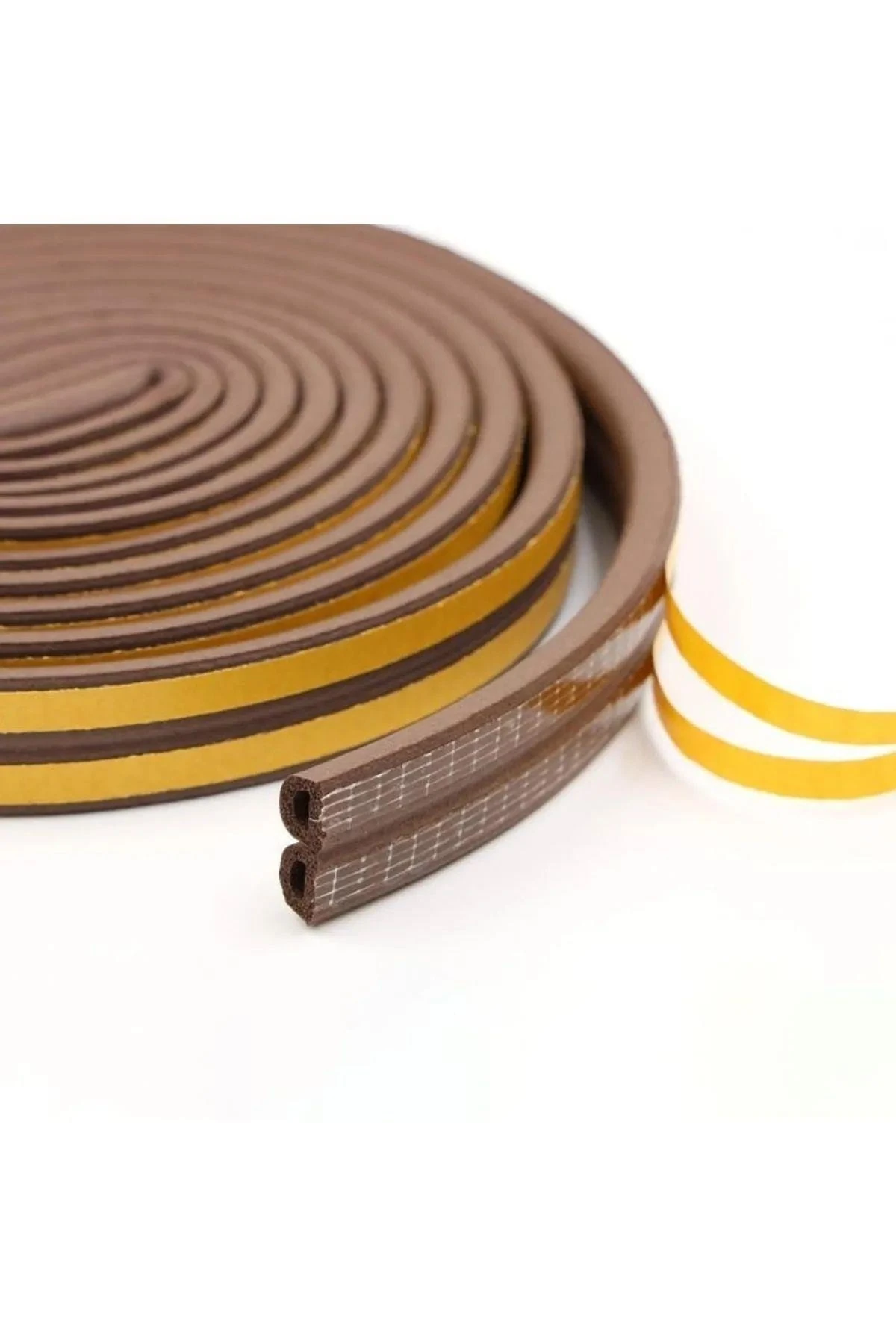 Kapı Pencere Bandı 16x2=32 Mt Su Geçirmez Izolasyon Fitili Ses Soğuk Isı Yalıtım Bandı (kahverengi)