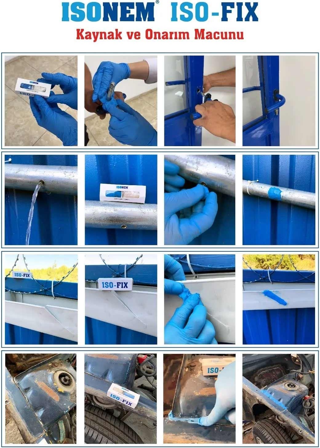 Isonem Iso-Fix Kaynak ve Onarım Macunu 40 Gr.
