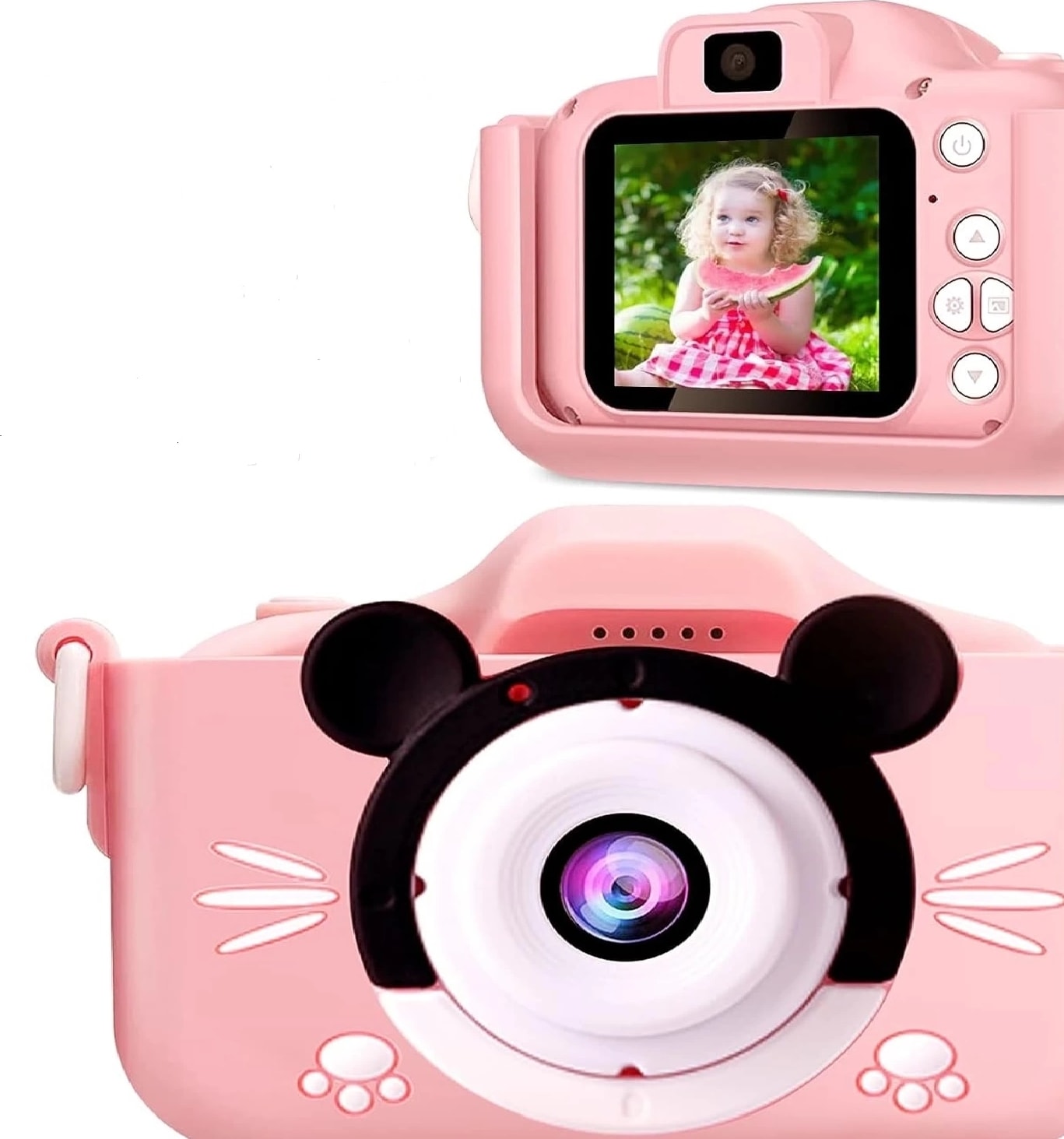Buğz Çocuk Dijital Fotoğraf Makinası 20 Mp Video Kaydedici 2.0 Inç Çift Kameralı