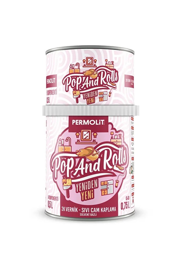 Pop And Rolls Vernik – Sıvı Cam Kaplama 550 250 Lt = 0,75 Litre (PARLAK)