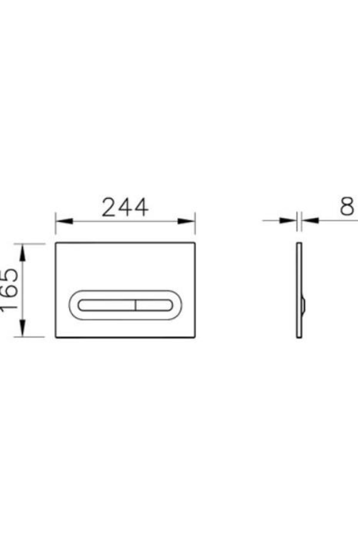 Loop T 740-0880 Temassız Kumanda Paneli Parlak Krom - 740-0880