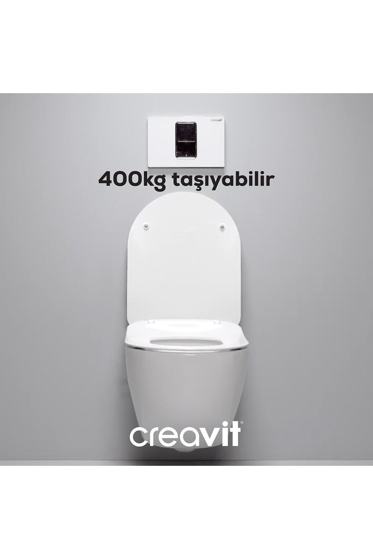 Terra Beyaz Kanalsız Asma Klozet TP329, Terra Duck Yavaş Kapak