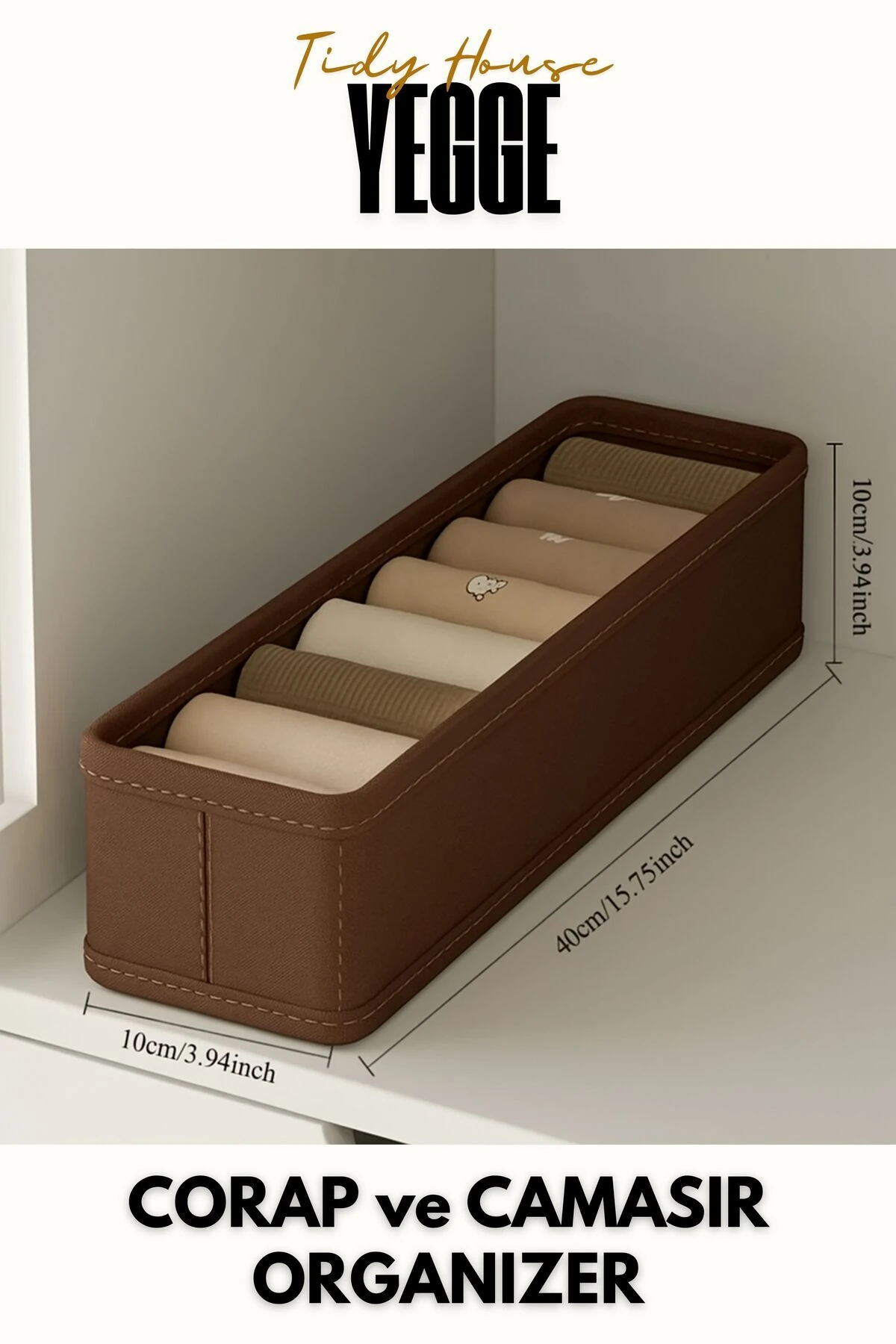 2 ADET Çekmece ve Dolap içi Düzenleyici, Raf Düzenleyici, Katlanabilir Çorap ve Çamaşır Organizeri