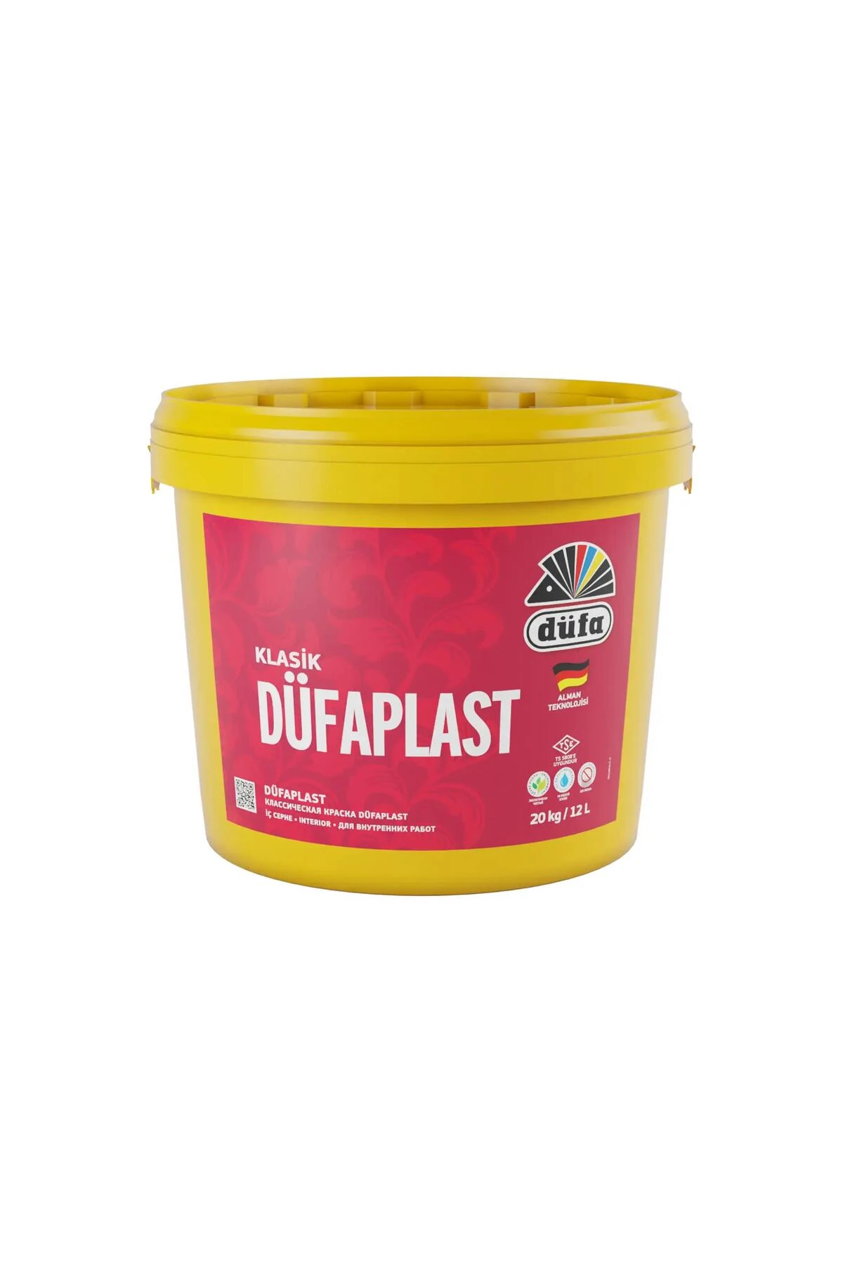 Klasik Plast Silikonlu Iç Cephe Duvar Boyası 7550 Ferah Gri 12 L