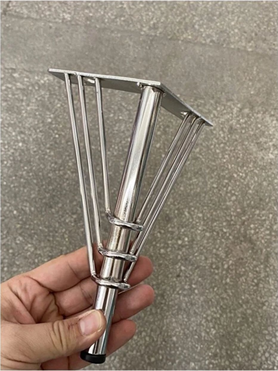 15 cm Venüs Model Krom Metal Mobilya - Dolap - Koltuk - Tv Ünitesi Ayağı