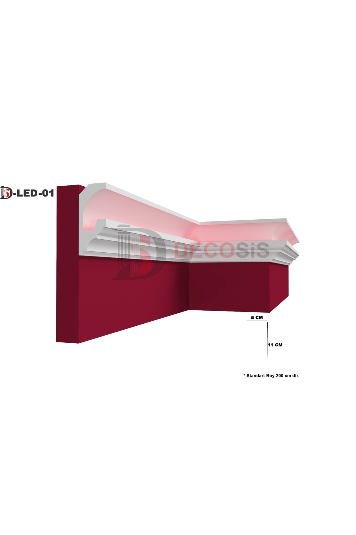 XPS STROPİYER LEDLİK GİZLİ IŞIK BANDI 11*5