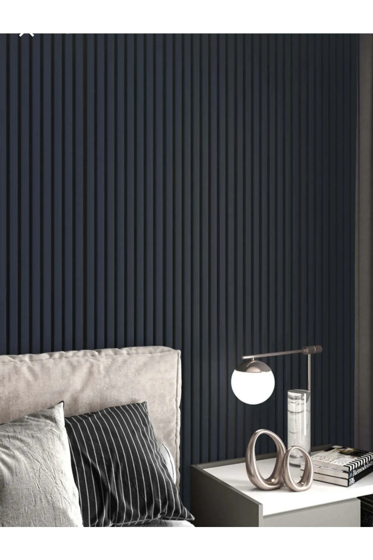 240 CM 12 ADET KENDİNDEN YAPIŞKANLI 8 MM AHŞAP ÇITA - ANTRASİT GRİ