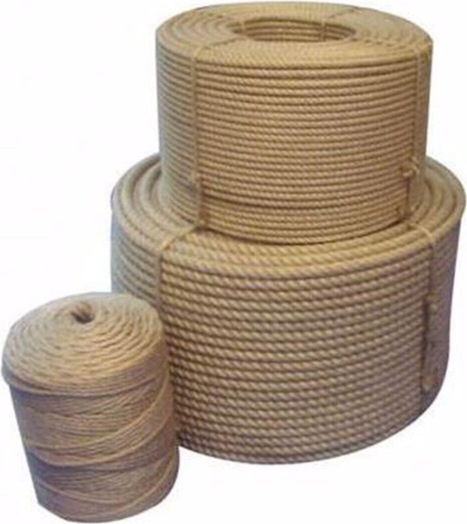 3 mm 10 Metre Jüt Halat Ip Dekoratif Hasır Ip Kendir