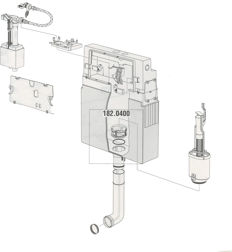 Riva Duo Gömme Rezervuar Tüm Takım (182.0400)