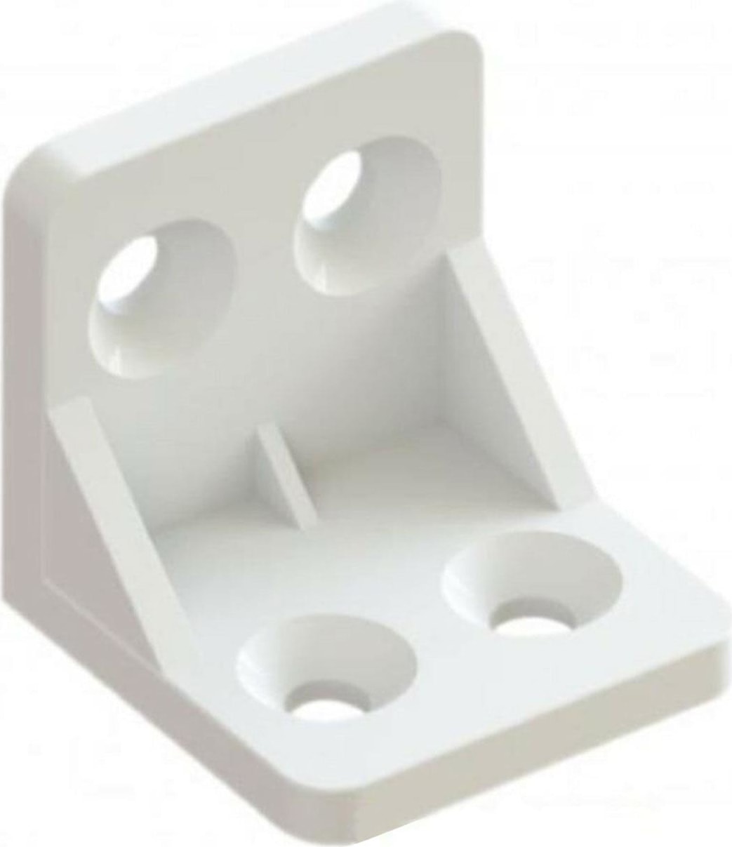 Mobilya Eşya Dolap Köşebent Bağlantı Sabitleme Sabitleyici L Gönye 28x28x28 Mm Plastik (10 ADET)