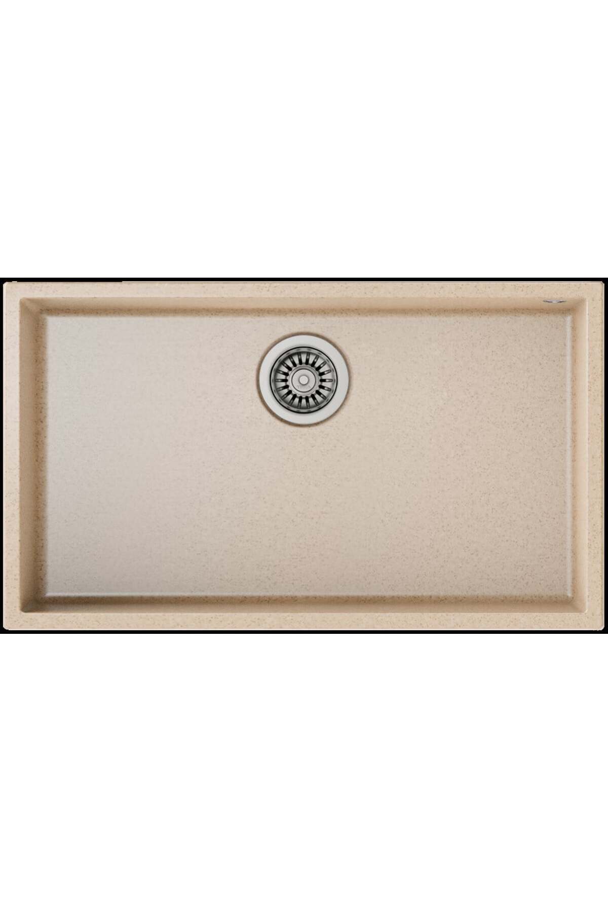 Bej Square 72.40 Tg Tek Gözlü Damlalıksız Granit Eviye (.115230017)