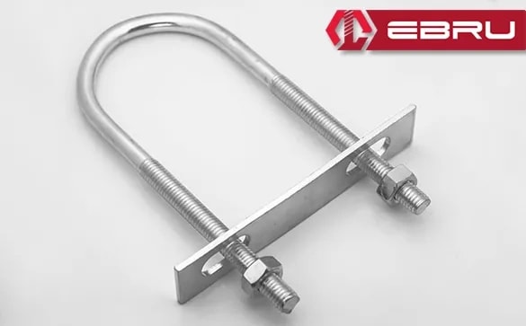 U Civata, Karşılık Demiri + Somunlu - M8X35 - 2 Set