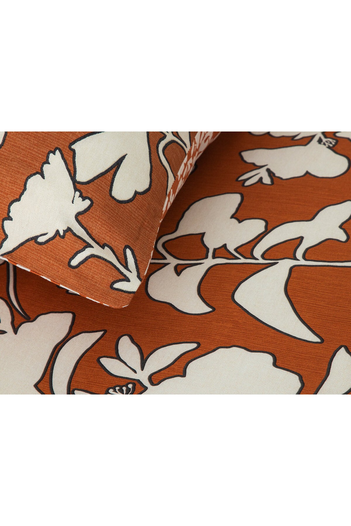 Grandiflora Dijital Baskılı Soft Cotton Çift Kişilik Nevresim Seti 200x220 Cm Terracotta