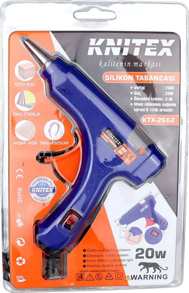 20W Anahtarlı Sıcak Mum Silikon Tabancası (4989)