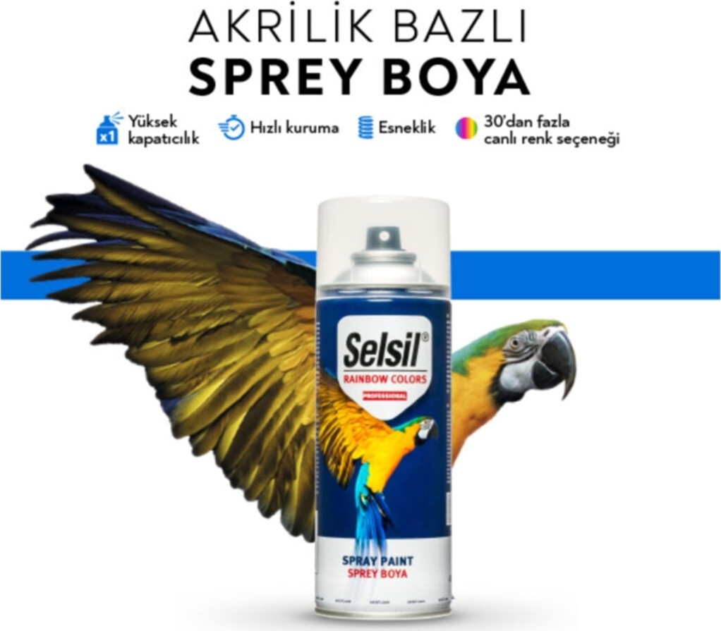 Açık Gri Parlak Sprey Boya 400 Ml.