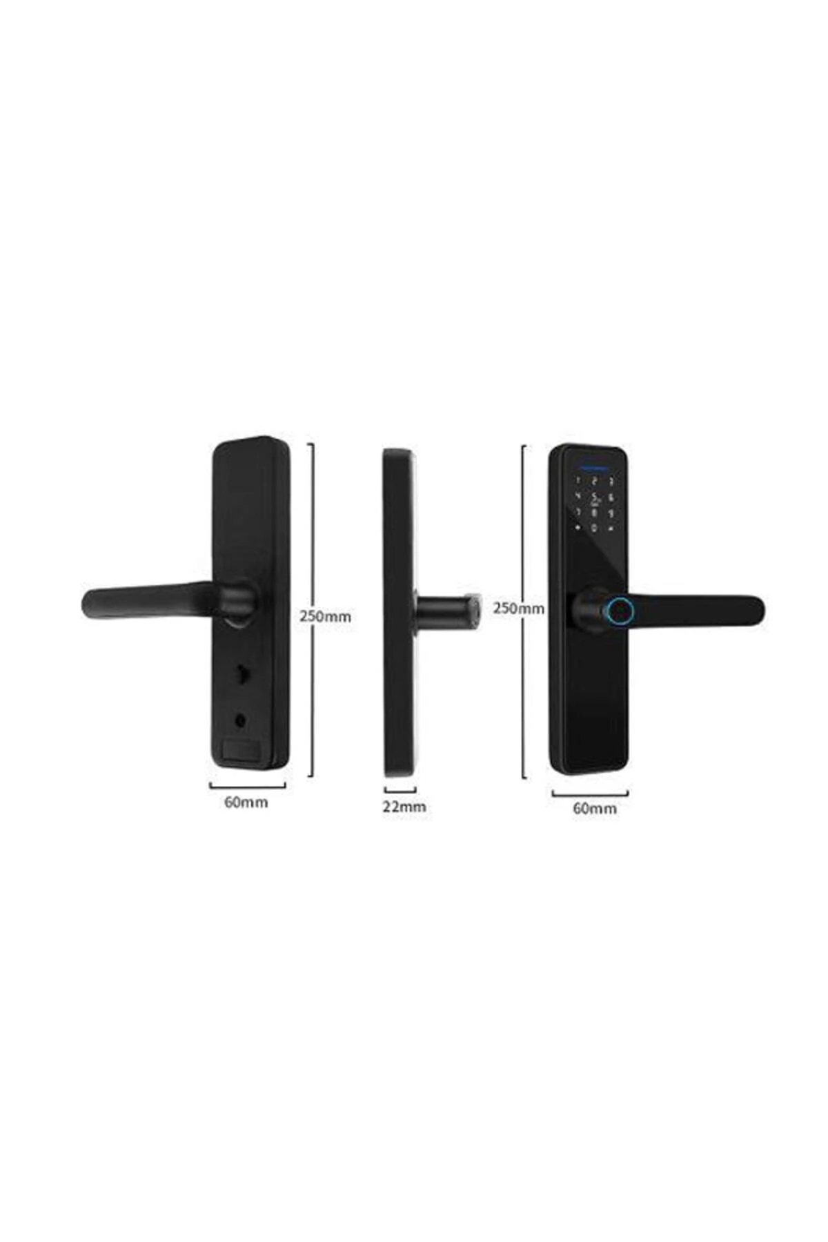 Parmak Izi, Anahtarlı, Kartlı Ve Uzaktan Kontrollü Akıllı Kapı Kilidi