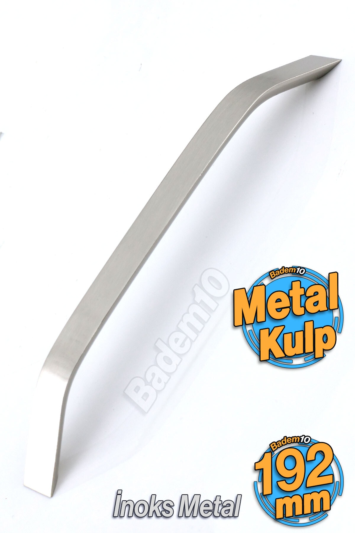 BADEM10 Şahin Metal Inox Kulp 192 Mm Mobilya Mutfak Çekmece Dolabı Dolap Kapak Kulpları Kulbu Kulpu 19.2 Cm