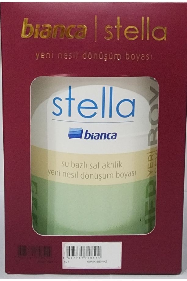Stella Yeni Nesil Dönüşüm Boyası Kırık Beyaz 1Lt
