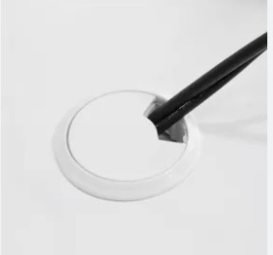 Masa Üstü Kablo Kanalı Deliği Kapağı Beyaz Masa Kapağı 8 cm (5 Adet)