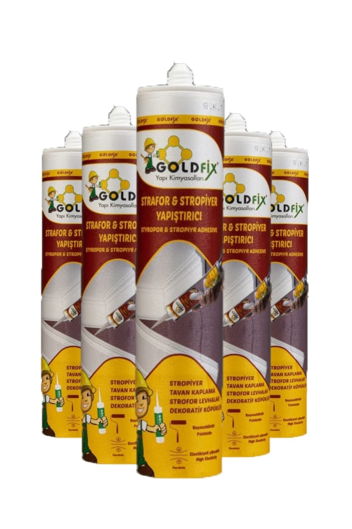 10 Adet Strafor Stropiyer Kartonpiyer Köpük Yapıştırıcısı Tavan Kaplama Süpürgelik Yapıştırıcı 450gr