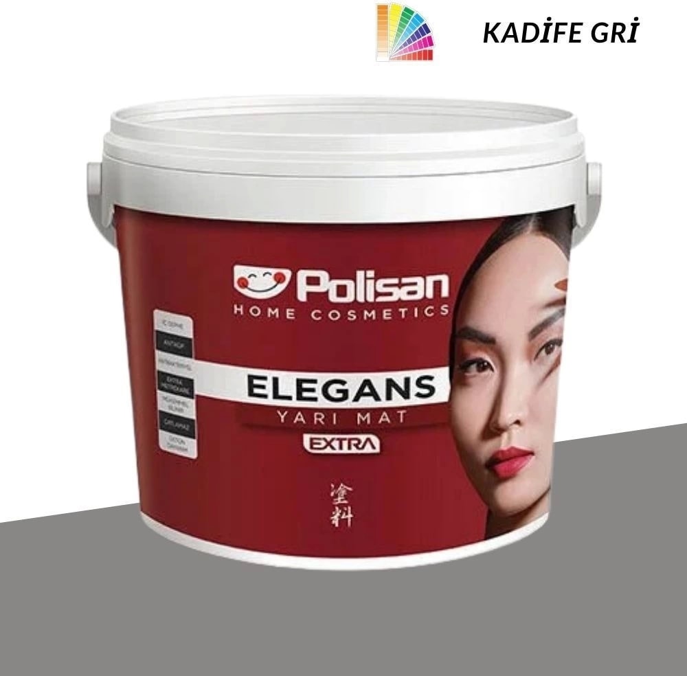 Elegans Extra Yarı Mat Kadife Gri 7,5 lt