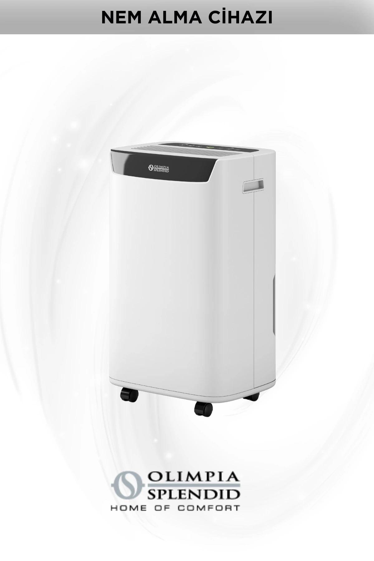 AQUARIA S1 12 P Nem Alma Cihazı 12 L/Gün ,Çift Filtre, 40 dB Sessiz Kullanım, Tekerlekli