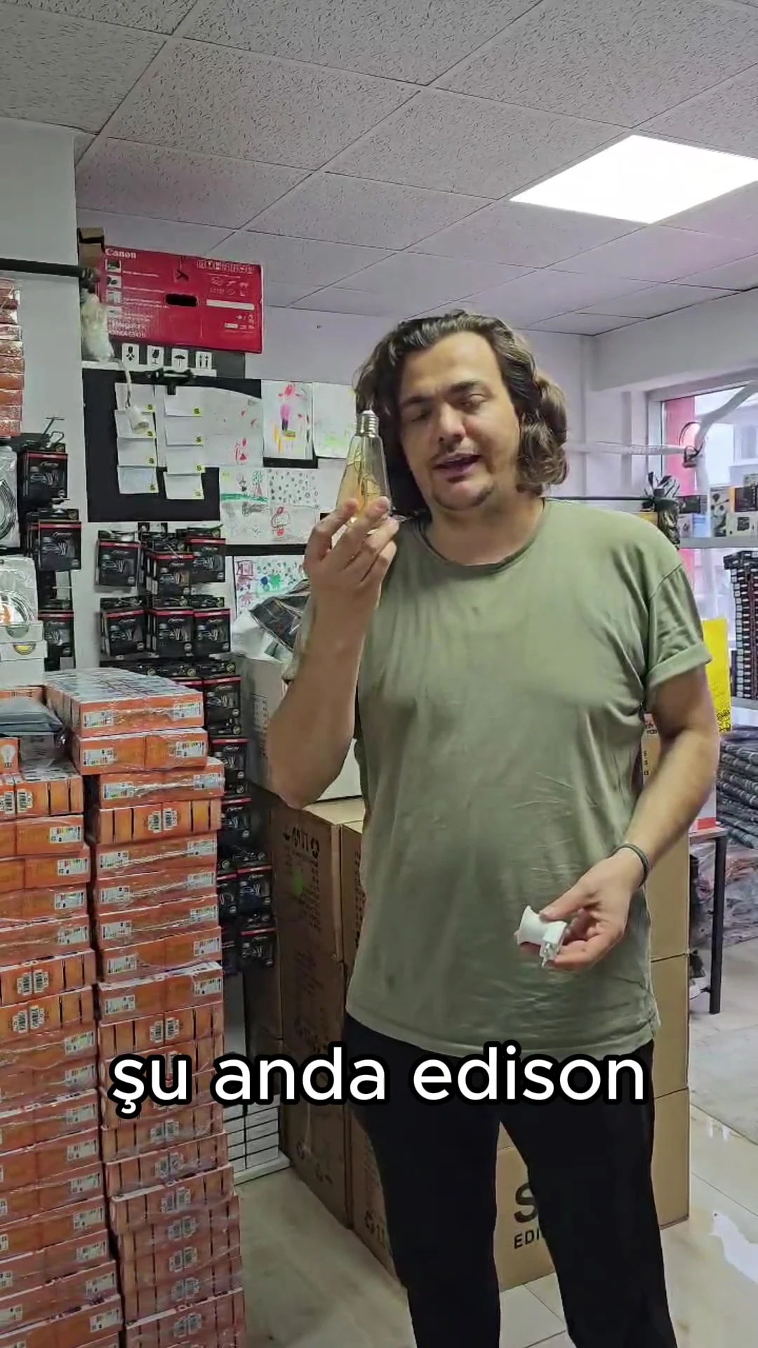 St 64 Flamanlı Rustik Led Ampul Armut Model Rustik Tasarruflu Ampul