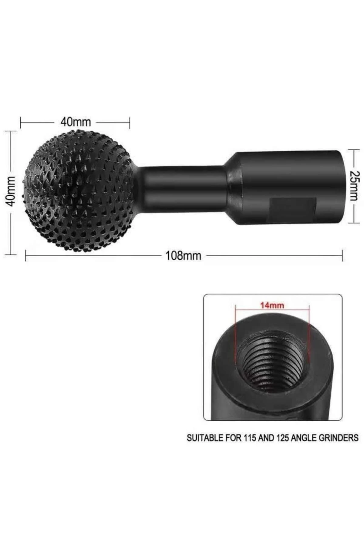 Ahşap için küresel şekil avuç taşlama törpü güçlü oyma Raspalama Traşlama silindir öğütücü