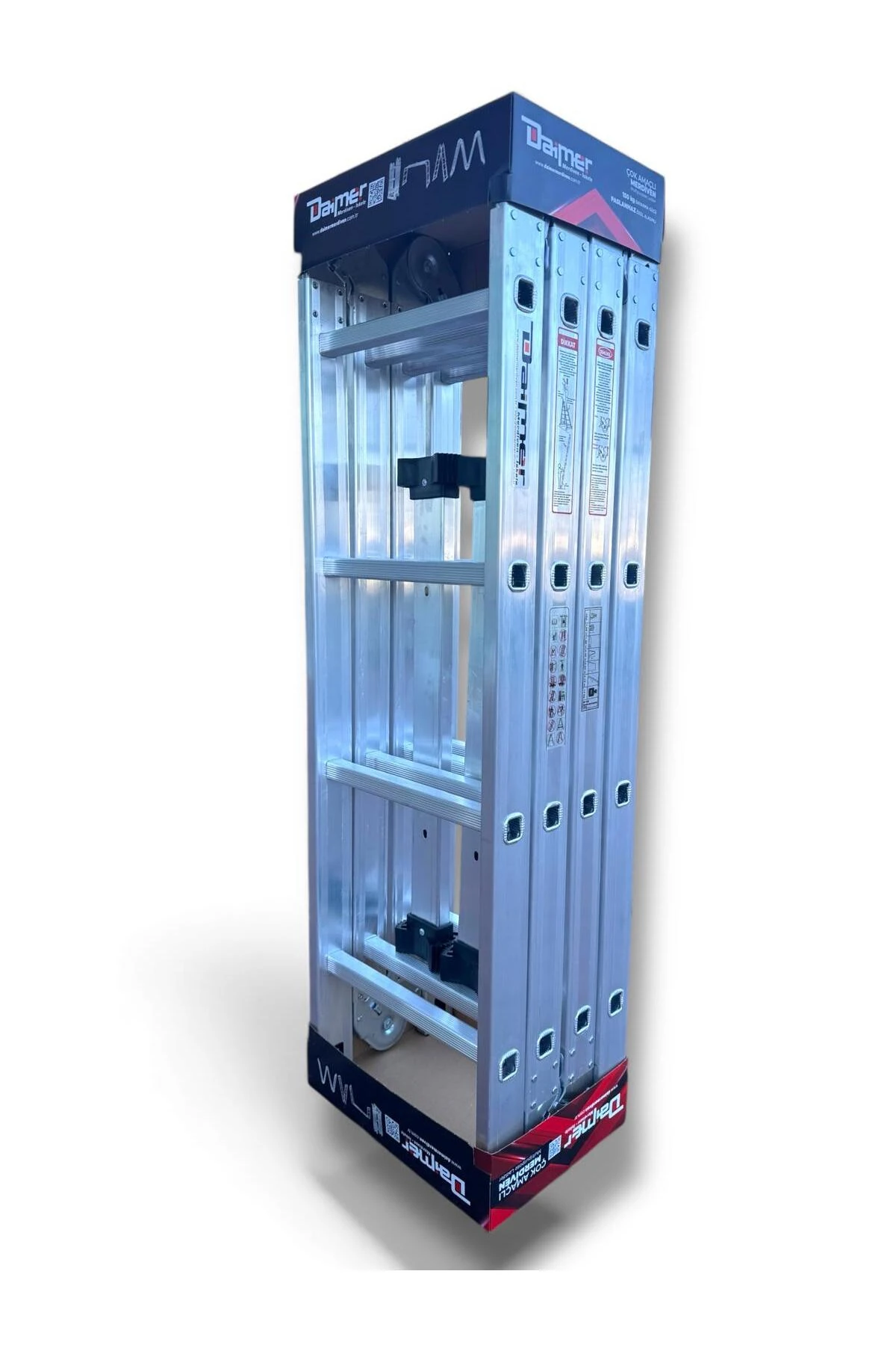 4X4 ALÜMİNYUM ÇOK AMAÇLI AKROBAT MERDİVEN 4.70 MT