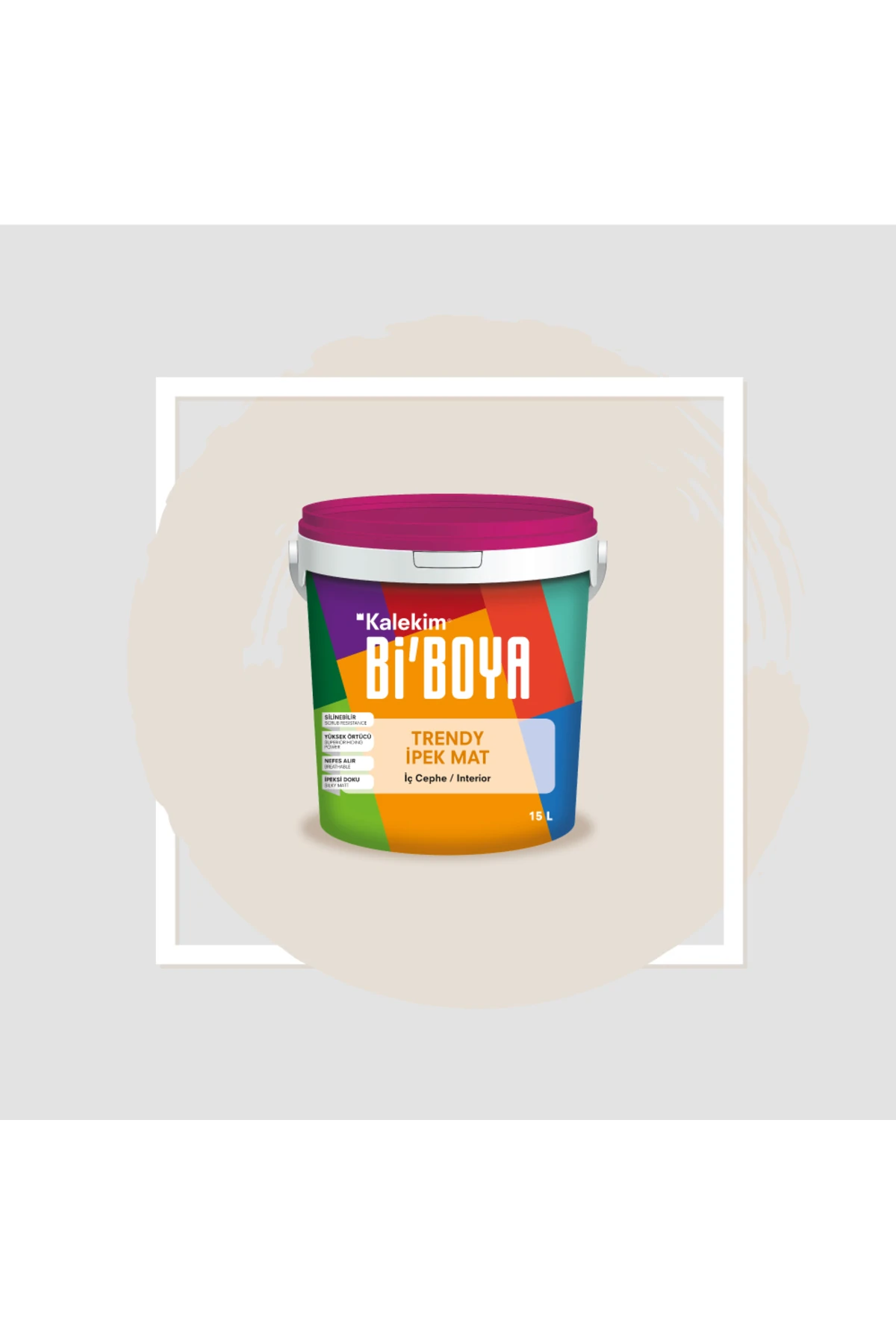 İpek Mat Trendy 15 Lt Dağ Grisi