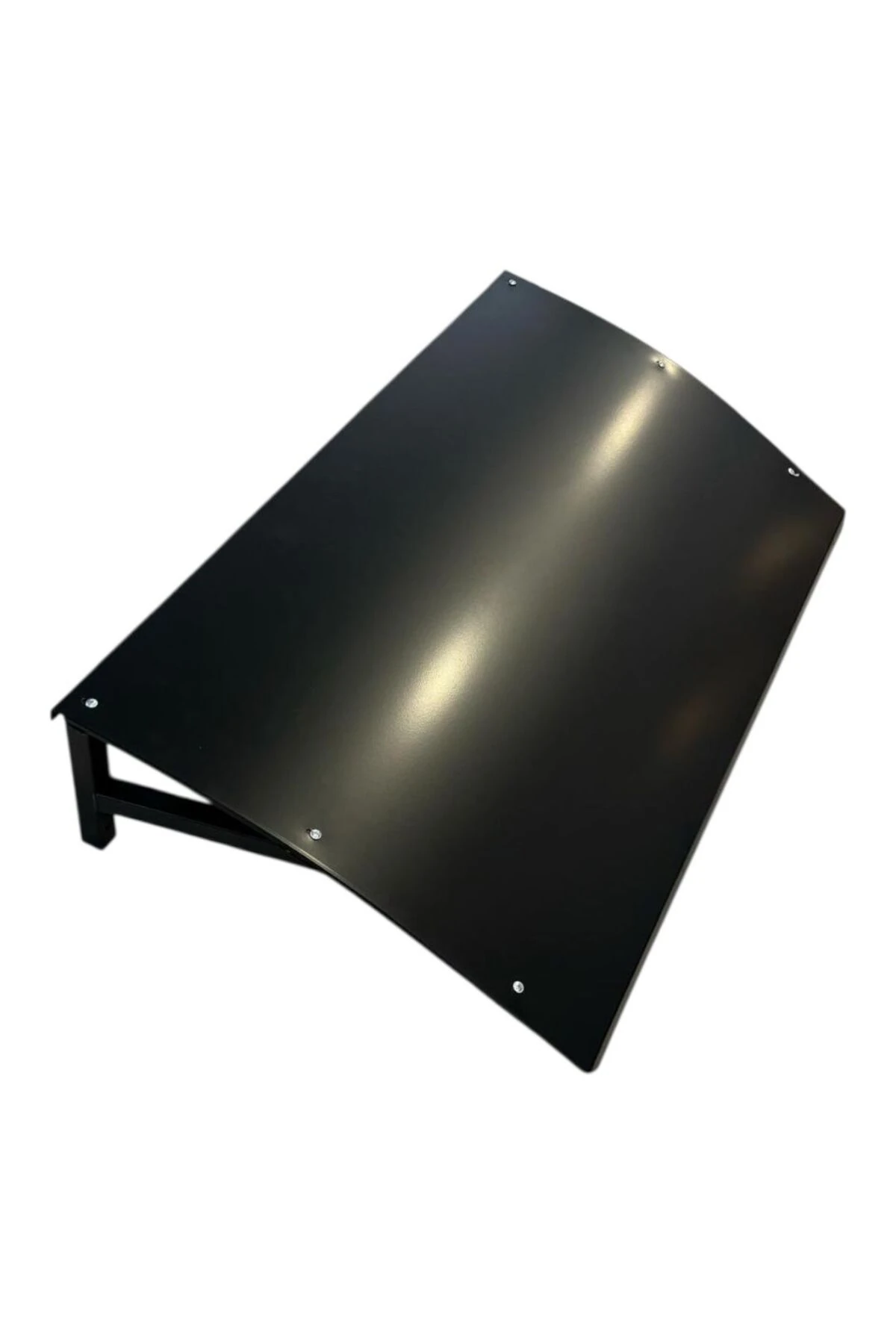 Metal Kapı Pencere Üstü Pratik Sundurma 95 cm x 60 cm x 25 cm Siyah Renk