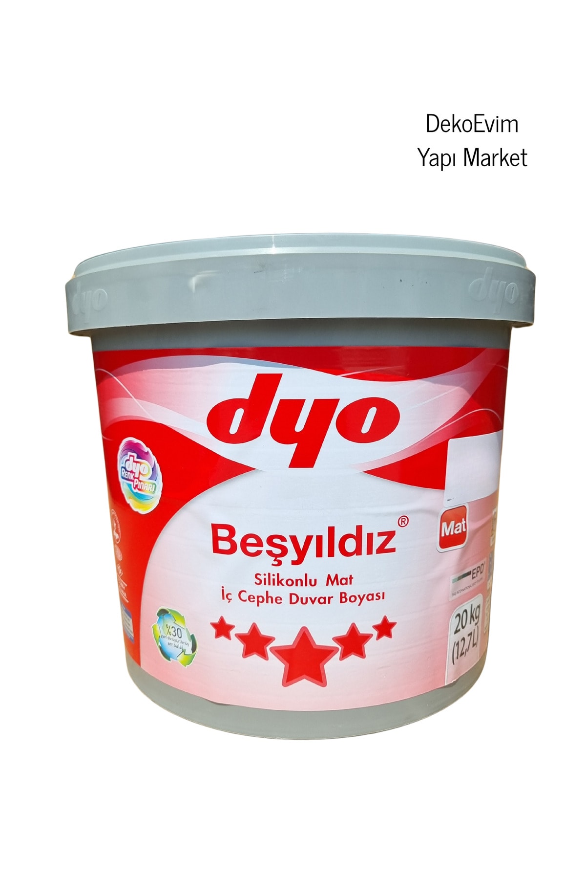 Beşyıldız Silikonlu Plastik İç Cephe Duvar B. Yeni Beliz 0666 20 Kg.