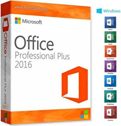 Office 2016 Pro Plus Dijital Lisans Anahtarı Turuncu Renkli Tekli Anahtar