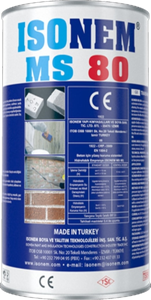 Isonem Ms 80 Dış Cephe Şeffaf Su Yalıtımı 3,5 L