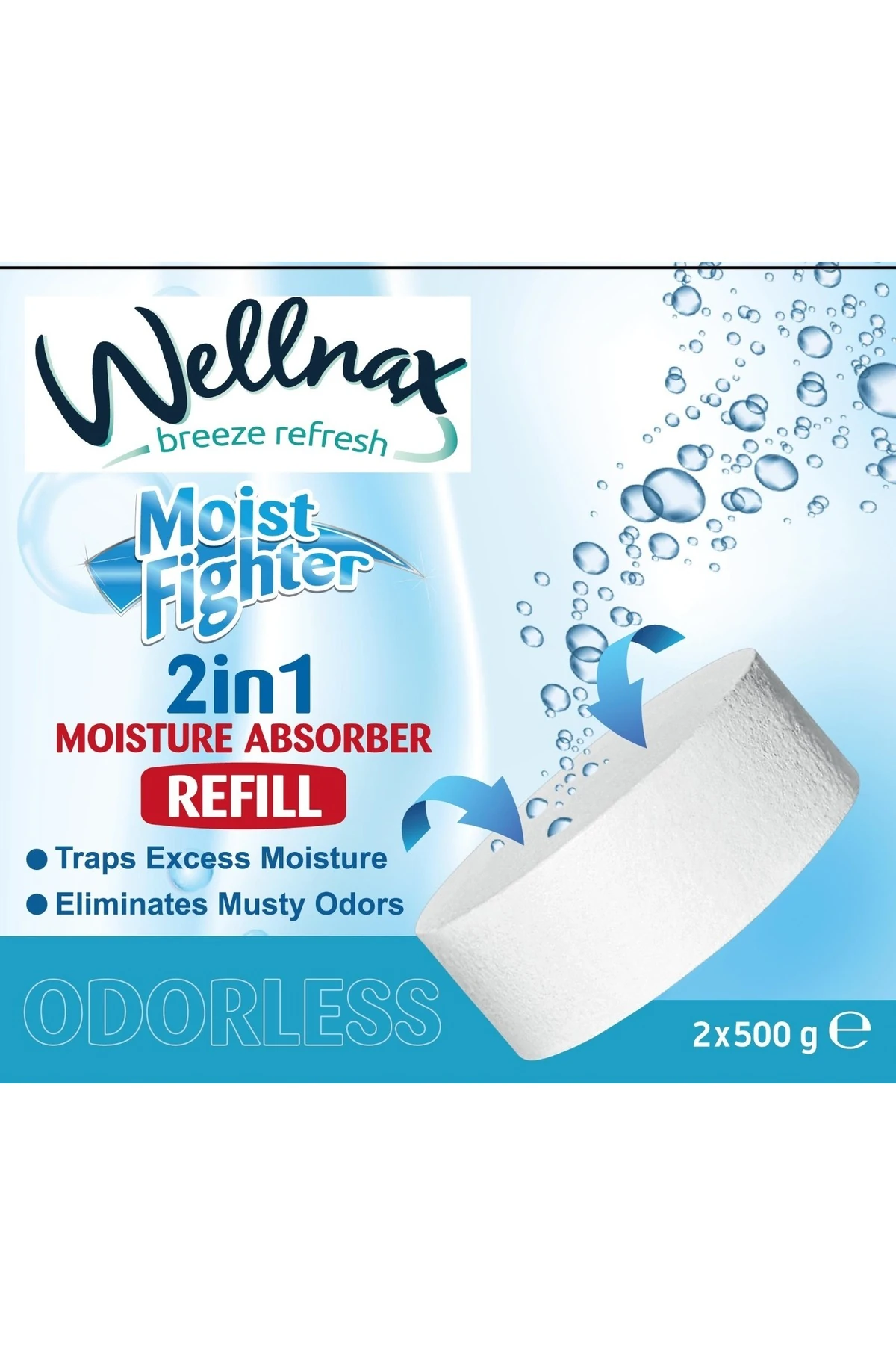 Nem Alıcı ve Rutubet Giderici Yedek Tablet (2 x 500 gr) | Moisture Absorber 2 in 1 Refill