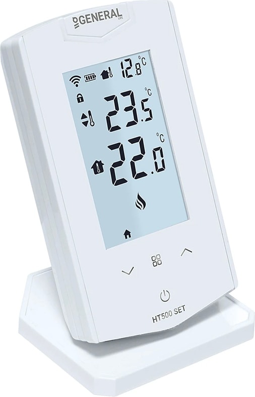 HT500-SET-1 Kablosuz Dijital Oda Termostatı Wifi Uyumlu Geniş LCD Ekranlı Haftalık Programlı