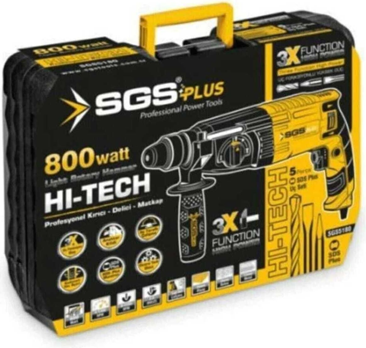 5180 Profesyonel Elektrikli Pnömatik Kırıcı Delici Matkap 800W