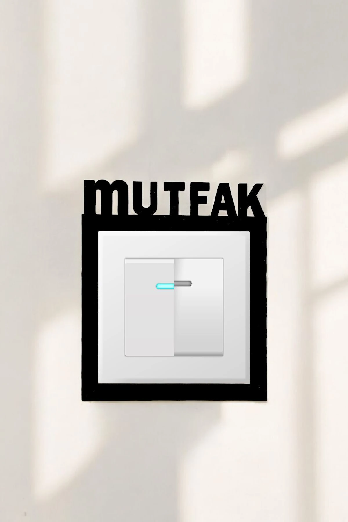 Muyika Dekoratif Priz Çerçevesi MDF Mutfak Modern TR