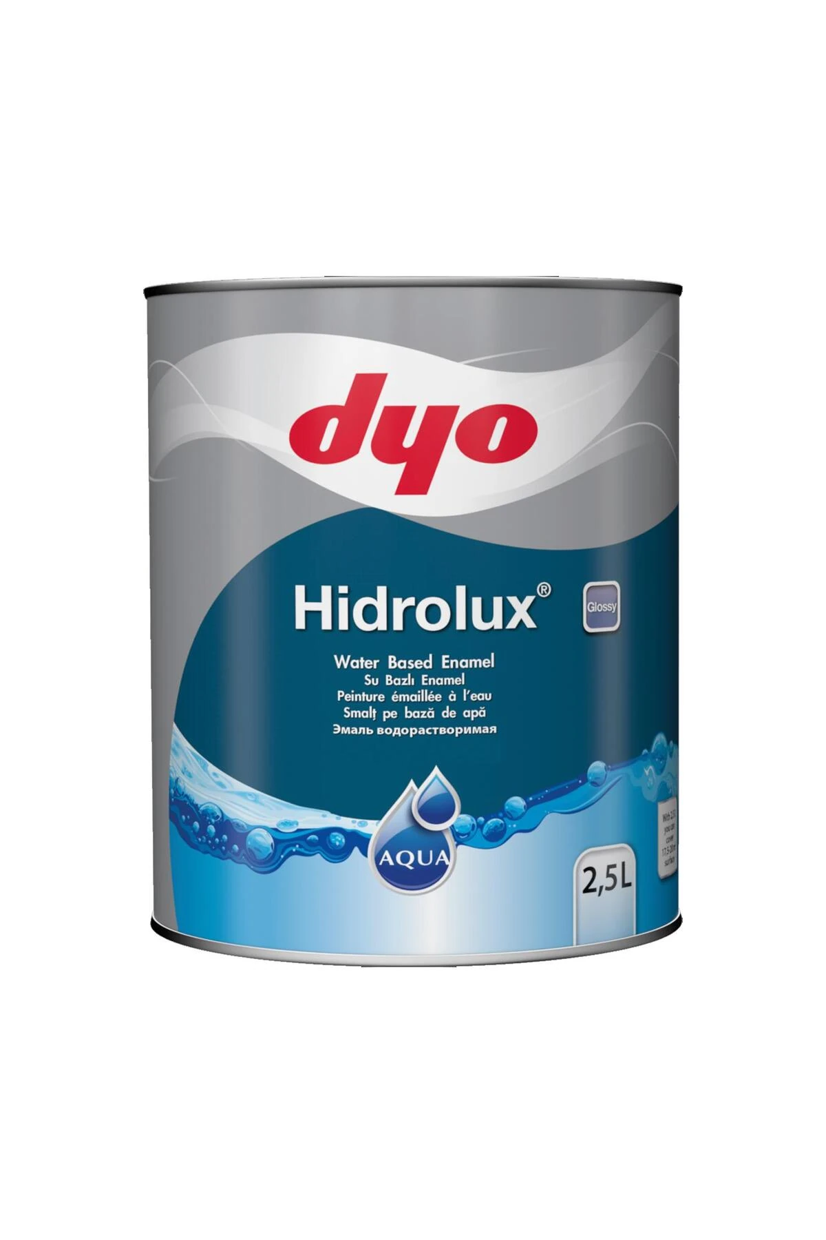 Dyo Hidrolux Su Bazlı Parlak Ahşap Ve Metal Boya 0001 Beyaz 2.5 Lt