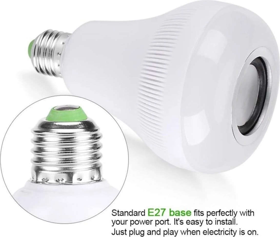 Kumandalı Bluetooth Hoparlör Ampul Ld-37 (5047)
