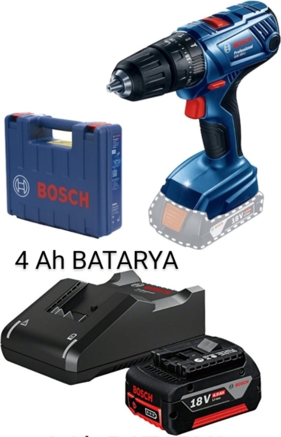 BOSCH Gsb 180'Lİ Darbeli (4 Ah Tek Batarya )