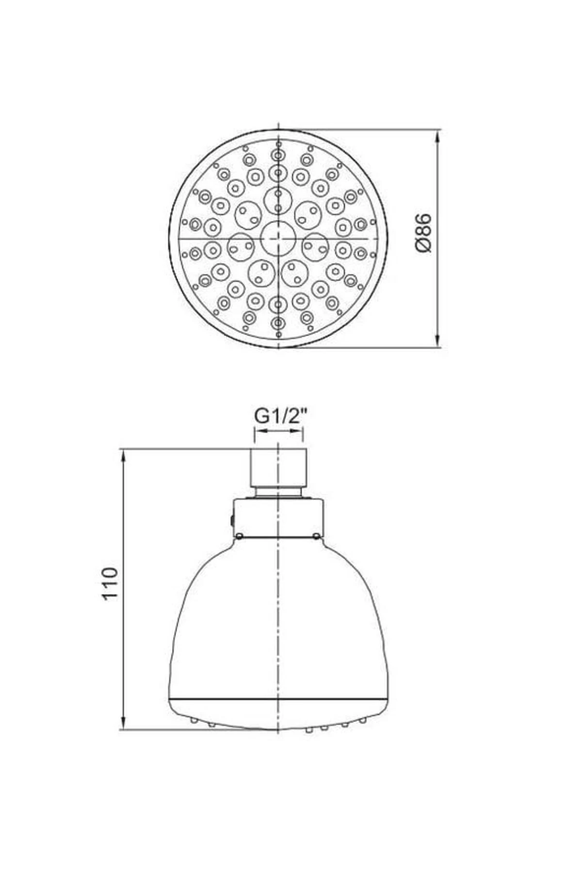 Arda Duş Başlığı (Ø 86 mm) 102145027