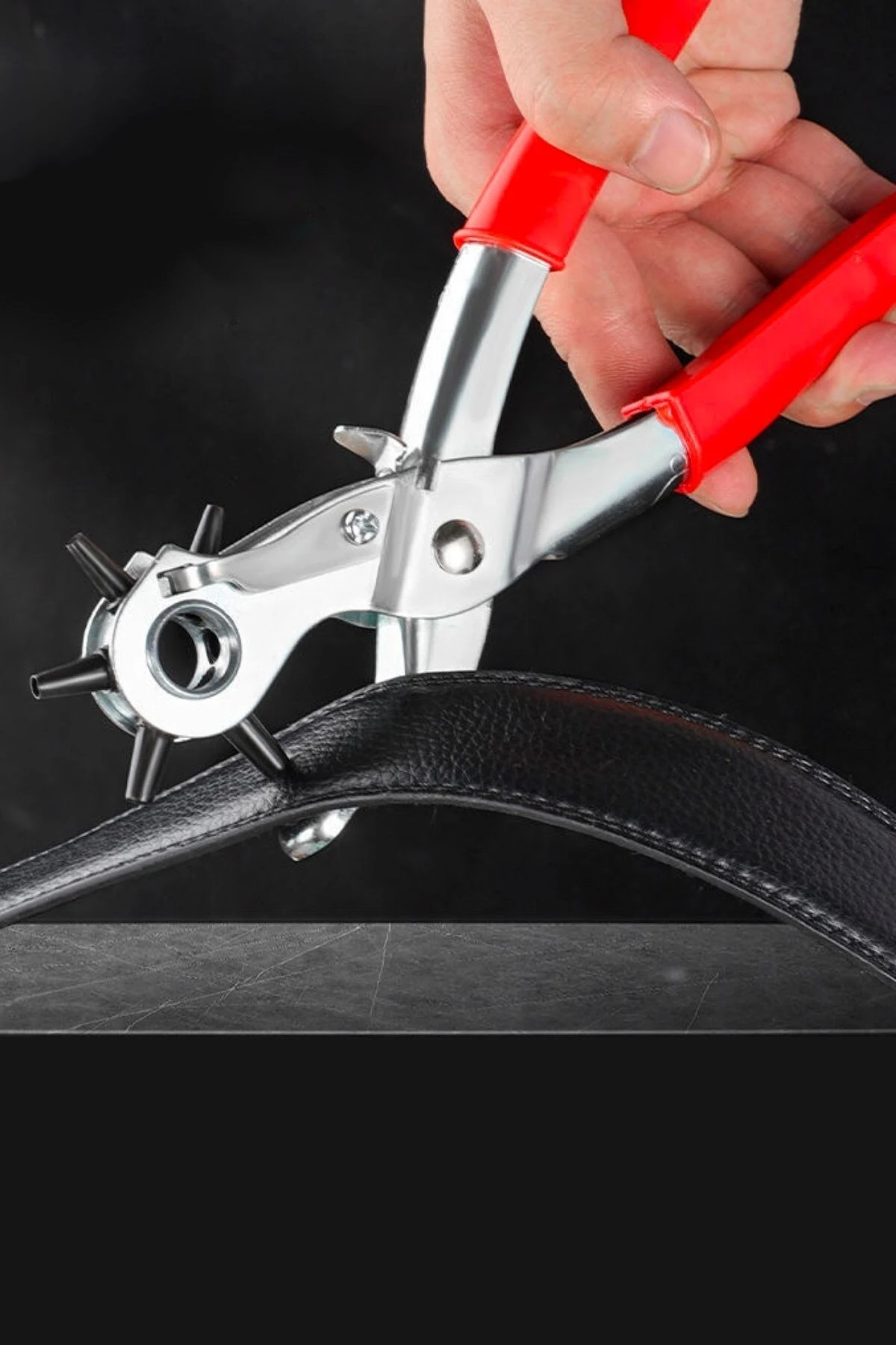 ® 6 Farklı Boyutta Kemer Delme Pensesi Kemer Delici Delik Açıcı Aparat