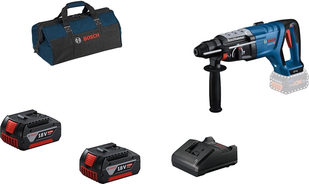 BOSCH Gbh 18V-28 D 2X5.0AH Çift Akülü Kırıcı Delici