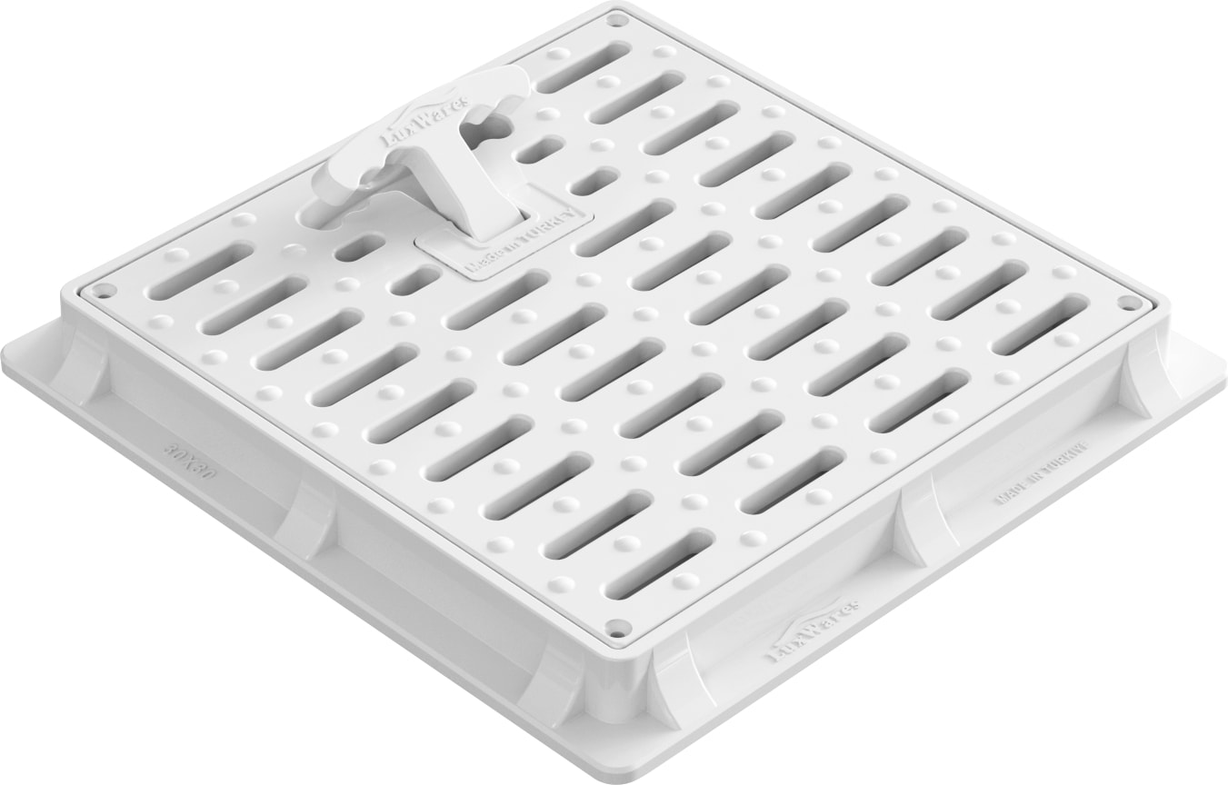 30x30 Rögar Kapağı Çerçeve + Izgaralı Kapak