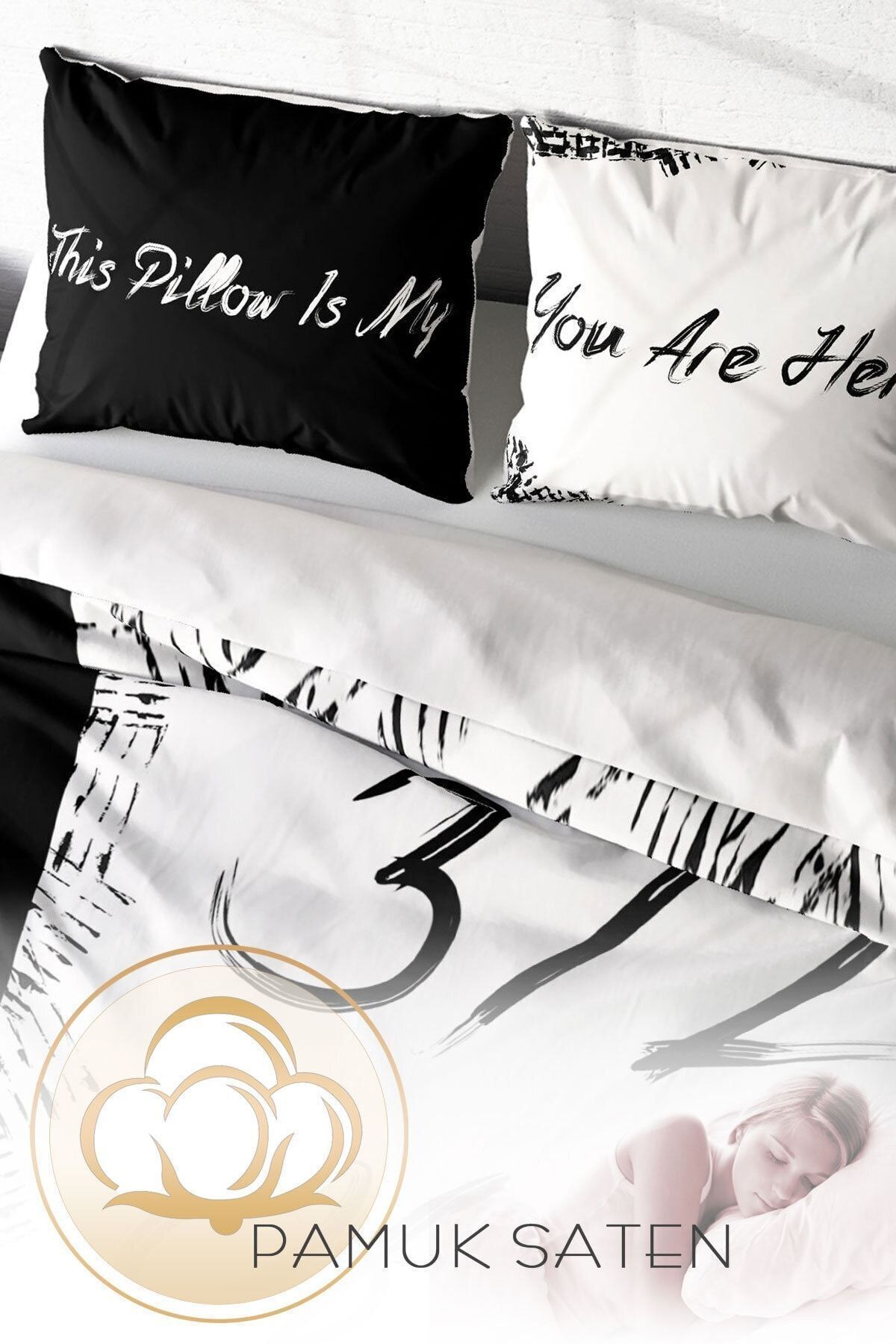 Nevresim Takımı %100 Doğal Pamuk Çift Kişilik 3d Digital My Bed