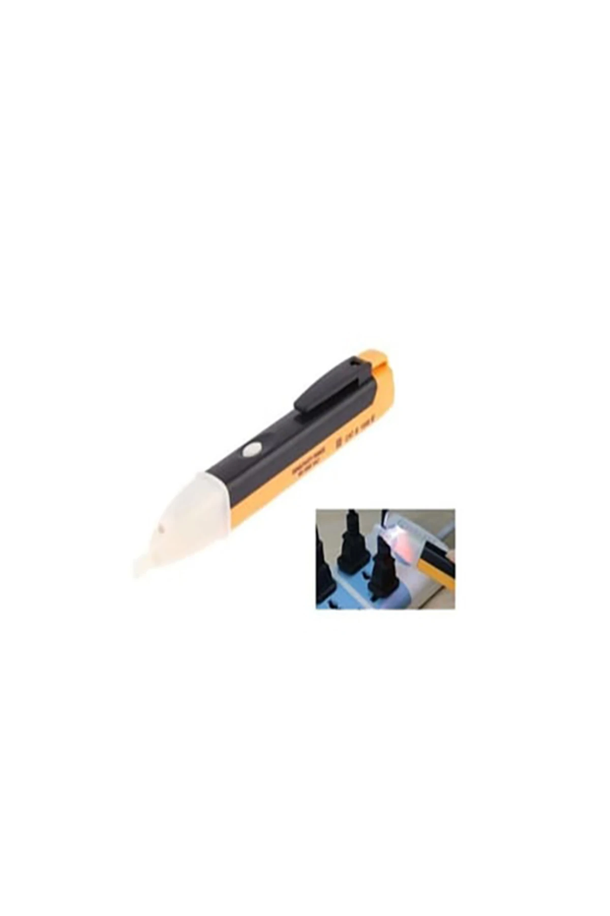 Dedektörlü Temassız Işıklı Kablo Voltaj Test Elektrik Kaçak Dijital Kontrol Kalemi Cihazı Belirtilme