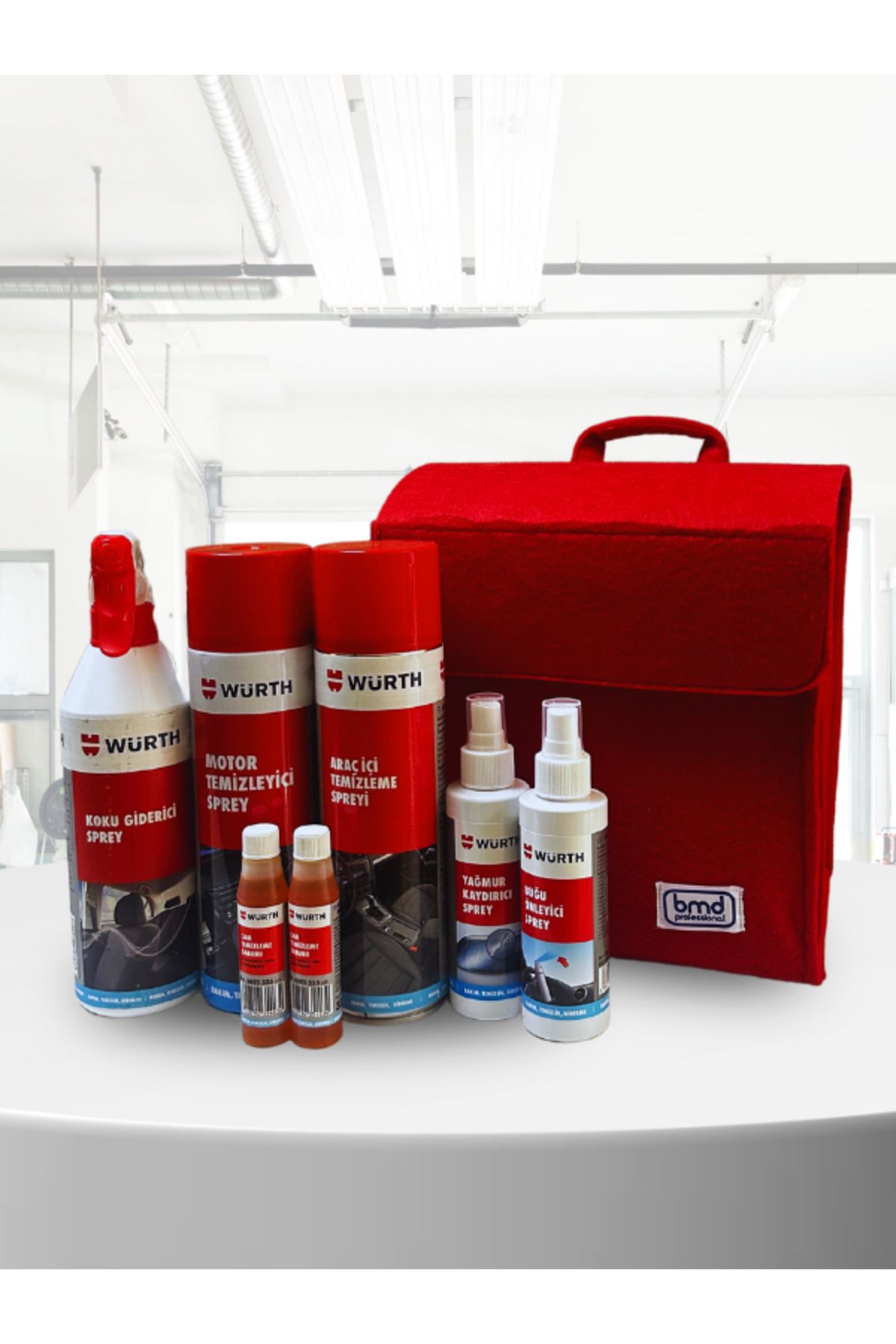 Araç Temizlik ve Bakım Seti | BMD Professional Bagaj Düzenleyici Çanta Hediyeli