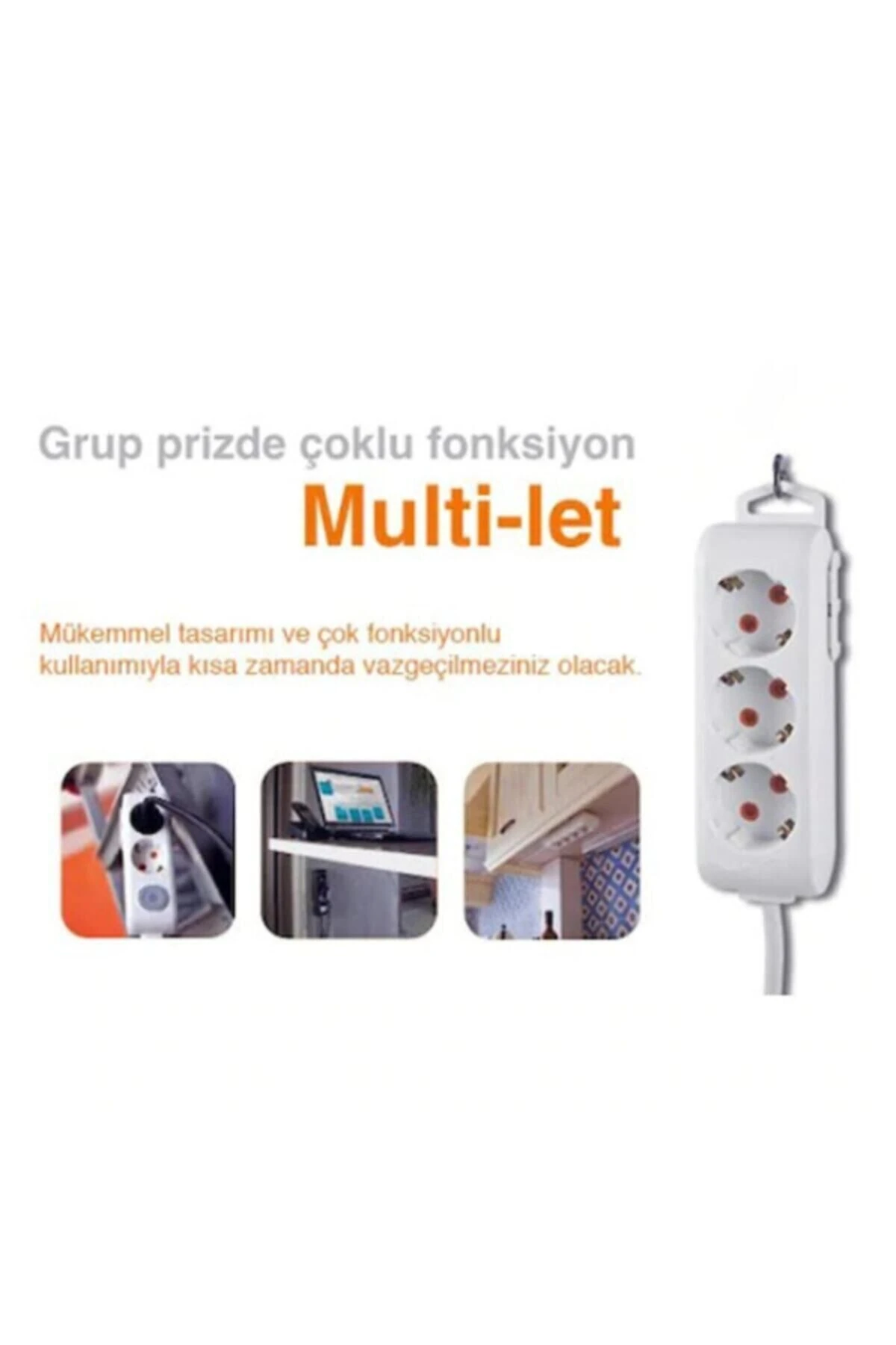 Multi-let 5li Priz Topraklı Çocuk Korumalı Klemensli 90113500